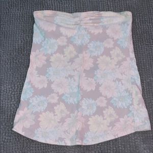 floral tube top